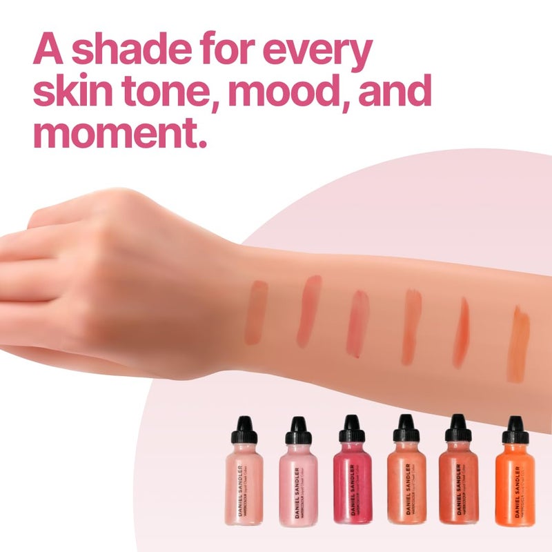 Daniel Sandler Watercolor Liquid Blush â€” Buildable, Blendable & Long-Lasting Liquid Blush for Cheeks, Lips, & Eyes â€” Lightweight & Water Resistant â€” For All Skin Types â€” Spicey - Image 4